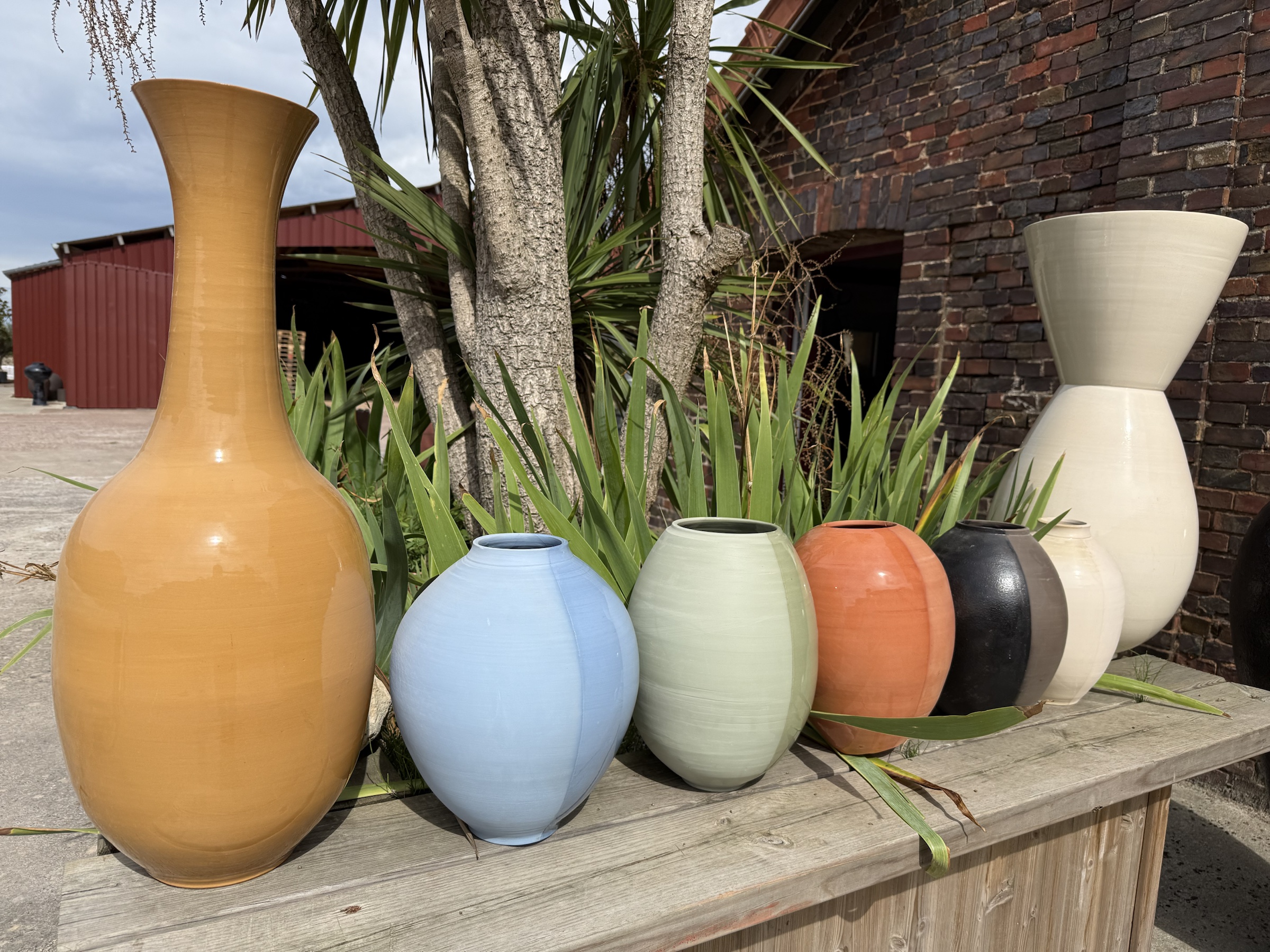 Original photograph of the seven Beck collection pieces